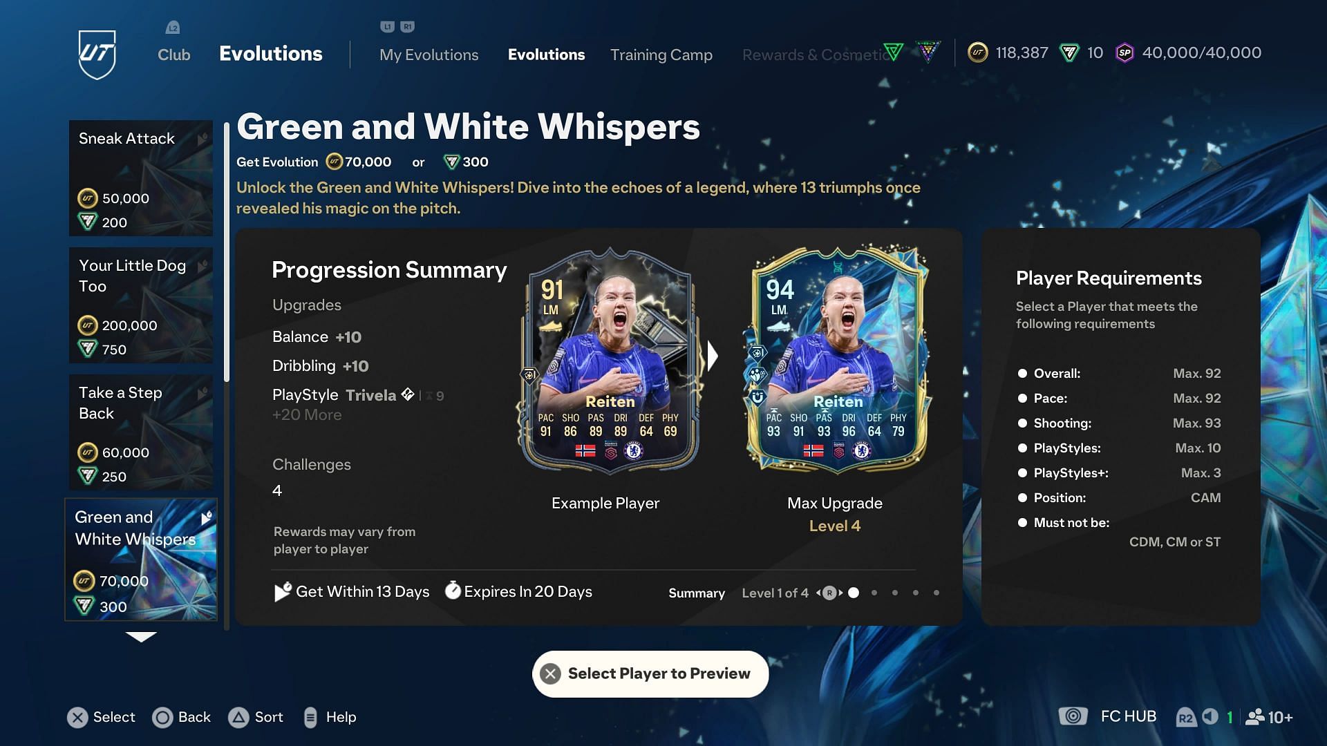 The requirements (Image via EA Sports)